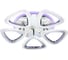Потолочный светильник ESCADA 10221/5 LED*60+18W Chrome 10221/5LED BL 1