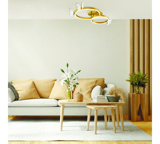 Потолочный светильник ESCADA 10225/2 LED*65+15W Gold 10225/2LED BL