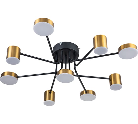 Потолочный светильник ESCADA 10235/9 LED*110W Black/Brass 10235/9LED