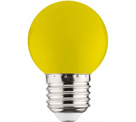Светодиодная цветная лампа HOROZ ELECTRIC RAINBOW 1W Желтый E27 220-240V 001-017-0001 HRZ00002422