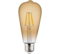 Светодиодная филаментная лампа HOROZ ELECTRIC RUSTIC VINTAGE-6 6W 2200K E27 220-240V 001-029-0006 HRZ00002343