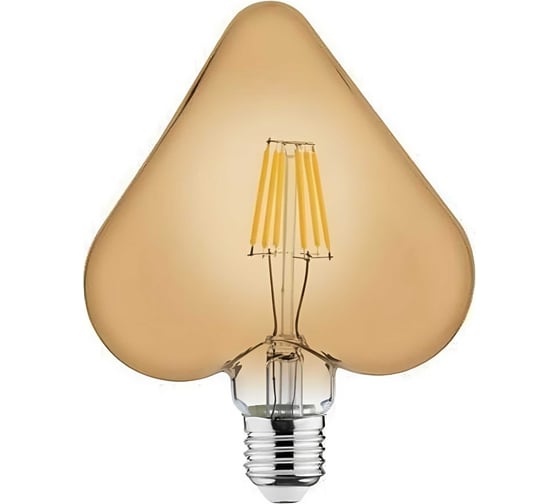 Светодиодная филаментная лампа HOROZ ELECTRIC RUSTIC HEART-6*** 6W 2200K E27 220-240V 001-032-0006 HRZ00002375 1