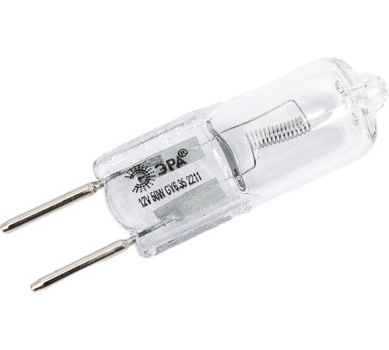Галогенная лампочка ЭРА GY6.35JC50W12V GY6.35, 50Вт, капсула, теплый белый свет LM Б0062061