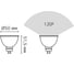 Лампа Gauss basic mr16 8,5w 700lm 4000k gu5.3 led 30135272 2