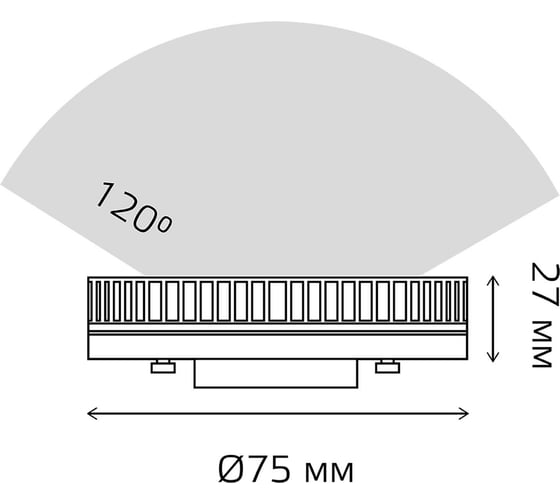 Лампа Gauss basic gx53 8,5w 750lm 4000k led 30849292