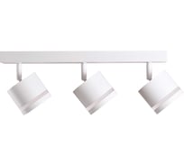 Накладной поворотный светильник truEnergy спот трехламповый 3xGX53 белый/алюминий 21021