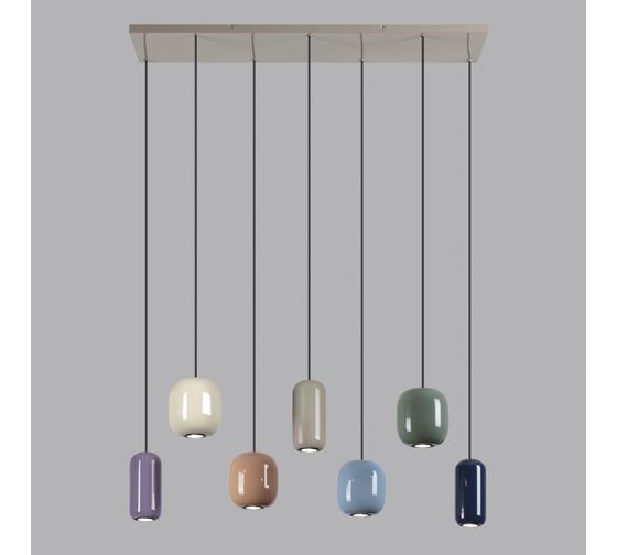 Люстра ODEON LIGHT GU10 7*4W OVALI5053/7 5053/7A