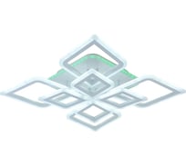 Потолочная светодиодная люстра ВИНКРУС LEDx102W LI8460C/4+4B