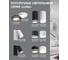 Настеный светильник FERON luna ml1620 35w, 230v, gu10, чёрный, 48810 26