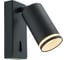 Настеный светильник FERON luna ml1620 35w, 230v, gu10, чёрный, 48810 10