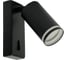 Настеный светильник FERON luna ml1620 35w, 230v, gu10, чёрный, 48810 13