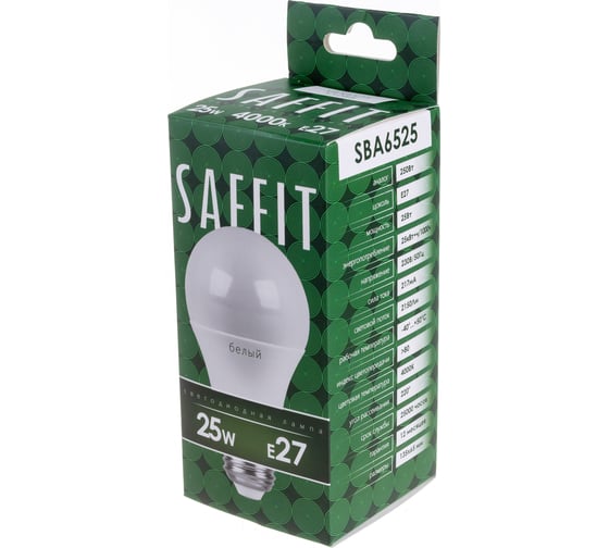 Светодиодная лампа SAFFIT 25W 230V E27 4000K, SBA6525 55088