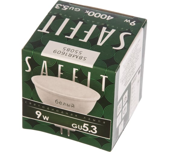 Светодиодная лампа SAFFIT 9W 230V GU5.3 4000K, SBMR1609 55085