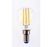 Светодиодная диммируемая лампа Uniel LED-G45-5W/WW/E14/CL/DIM GLA01TR. UL-00002866