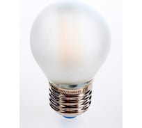 Светодиодная лампа Uniel LED-G45-6W/WW/E27/FR PLS02WH. Форма шар, матовая. UL-00000302