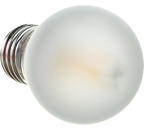 Светодиодная лампа Uniel LED-G45-6W/WW/E27/FR PLS02WH. Форма шар, матовая. UL-00000302