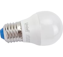 Светодиодная лампа Uniel LED-G45-6W/NW/E27/FR/MB PLM11WH . Форма «шар», матовая. UL-00002378