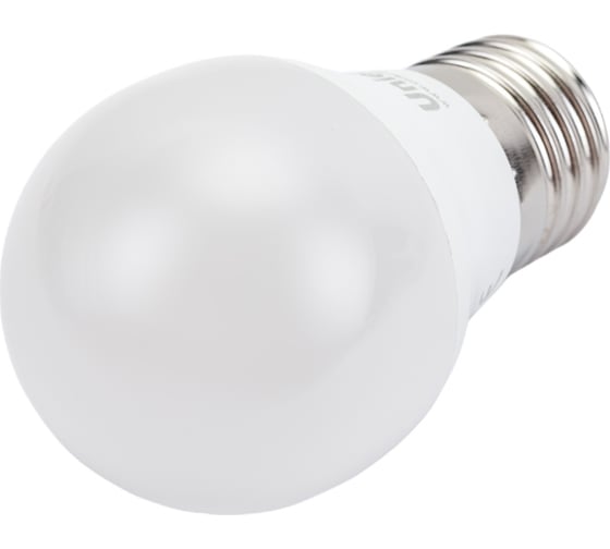 Светодиодная лампа Uniel LED-G45-6W/NW/E27/FR/MB PLM11WH . Форма «шар», матовая. UL-00002378