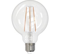 Светодиодная лампа Uniel LED-G95-10W/4000K/E27/CL PLS02WH. Форма шар, прозрачная. UL-00004863
