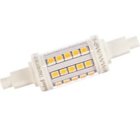 Светодиодная лампа Uniel LED-J78-6W/WW/R7s/CL PLZ06WH. Прозрачная. UL-00001554