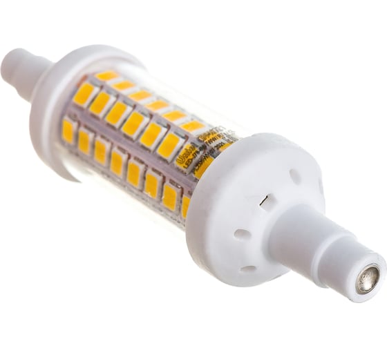 Светодиодная лампа Uniel LED-J78-6W/WW/R7s/CL PLZ06WH. Прозрачная. UL-00001554