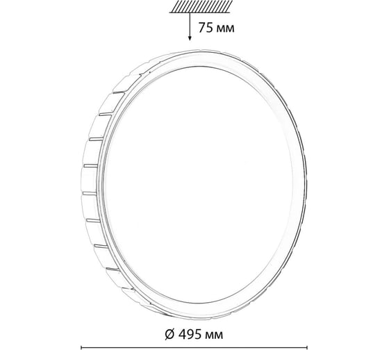 Настенно-потолочный светильник СОНЕКС LED 70W KUPI SILVER 7696/EL