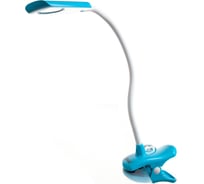 Настольный светильник-прищепка Uniel TLD-554 Blue/LED/400Lm/5500K/Dimmer, 4W. UL-00003646