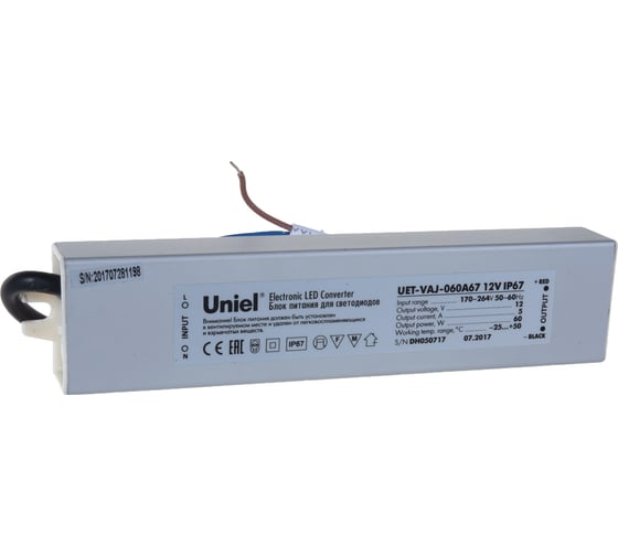 Блок питания для светодиодов Uniel UET-VAJ-060A67 10588