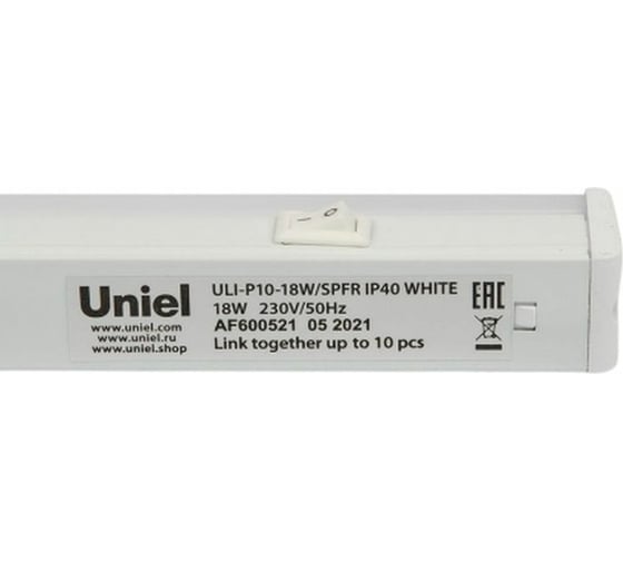Линейный светодиодный светильник для растений Uniel ULI-P10-18W/SPFR IP40 WHITE, UL-00002258