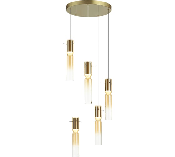 Люстра ODEON LIGHT каскадная, LED, 5х5W, SCROW 5058/25LA