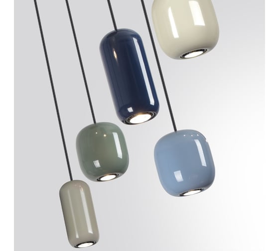Люстра ODEON LIGHT каскадная, GU10, 7х4W, OVALI 5053/7