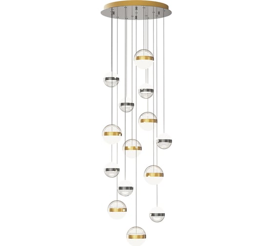 Люстра ODEON LIGHT каскадная, LED, 132 RONI 5037/132L