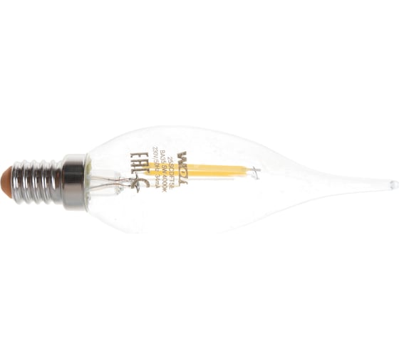 Лампа Wolta СВЕЧА LED FILAMENT, 4000К, 25SCDFT5E14
