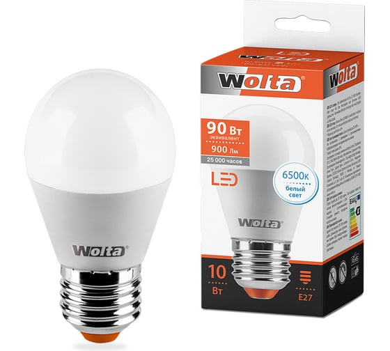 Лампа WOLTA LED 25W45GL10E27
