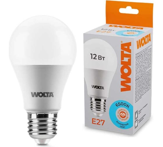 Светодиодная лампа Wolta груша А60 220В 25W60BL12E27