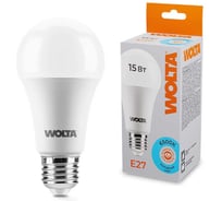 Светодиодная лампа Wolta LED груша, BL, 15Вт, 6500К Холодный белый свет, А60, E27 25W60BL15E27