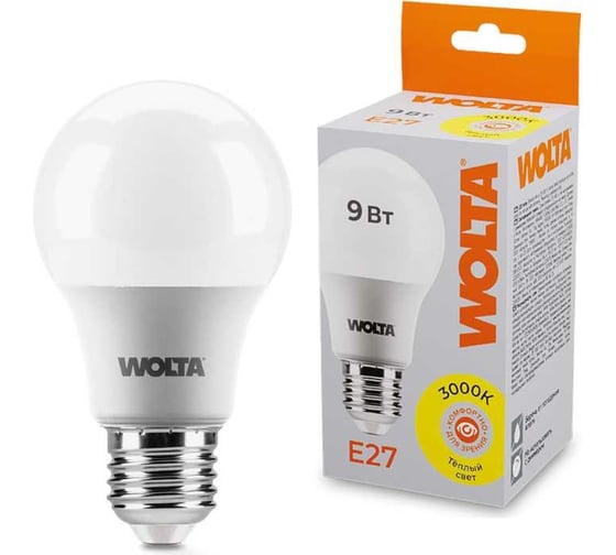 Лампа WOLTA LED 25Y60BL9E27 1