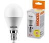 Светодиодная лампа Wolta LED Шар, GL, 10Вт, 3000K Теплый белый свет, G45, E14 25Y45GL10E14