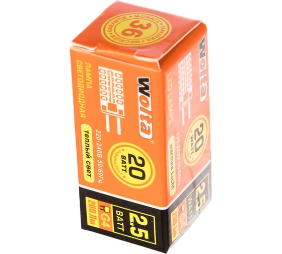 Лампа WOLTA LED 25YJC-230-2.5G4