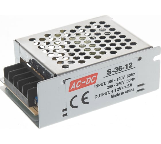Блок питания URM S-36W-3A-IP22-12V В10016