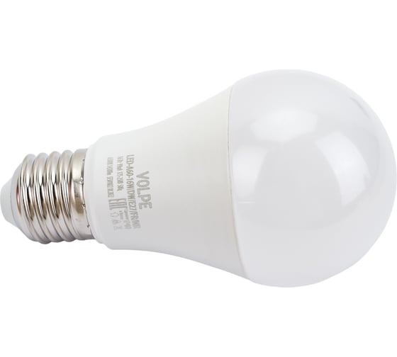Светодиодная лампа Volpe LED-A60-16W/DW/E27/FR/NR. Форма A, матовая. UL-00004025