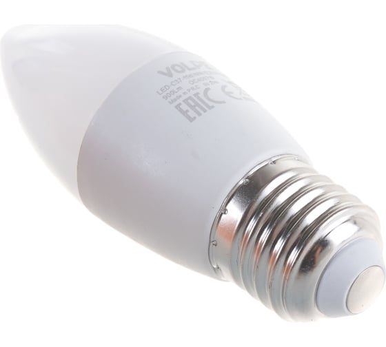 Светодиодная лампа Volpe LED-C37-11W/NW/E27/FR/NR. Форма свеча, матовая. UL-00003814