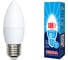 Светодиодная лампа Volpe LED-C37-11W/NW/E27/FR/NR. Форма свеча, матовая. UL-00003814 1