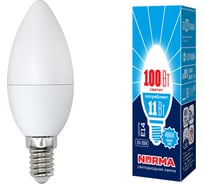 Светодиодная лампа Volpe LED-C37-11W/NW/E14/FR/NR . Форма свеча, матовая. UL-00003811