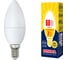 Светодиодная лампа Volpe LED-C37-7W/WW/E14/FR/NR. Форма свеча, матовая. UL-00003796 1