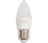 Светодиодная лампа Volpe LED-C37-9W/NW/E27/FR/NR. Форма свеча, матовая. UL-00003806