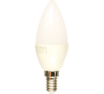 Светодиодная лампа Volpe LED-C37-9W/WW/E14/FR/NR. Форма свеча, матовая. UL-00003804