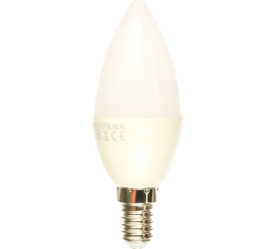 Светодиодная лампа Volpe LED-C37-9W/WW/E14/FR/NR. Форма свеча, матовая. UL-00003804 1