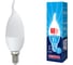 Светодиодная лампа Volpe LED-CW37-7W/WW/E14/FR/NR. Форма свечанаветру, матовая. UL-00003801 1