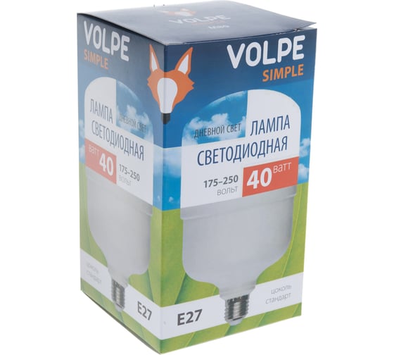 Светодиодная лампа Volpe LED-M80-40W/DW/E27/FR/S. Матовая. UL-00002906